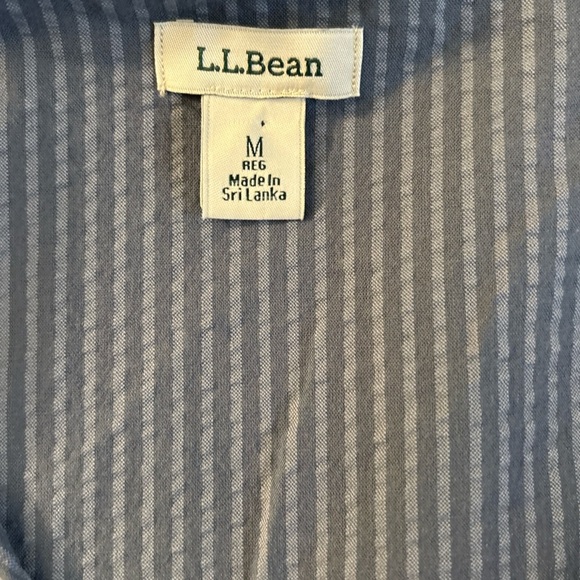L.L. Bean Gray and Black Lightweight Shirt Jacket - Picture 6 of 7
